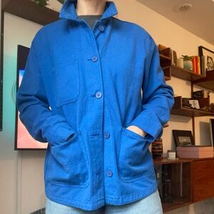 Zara Bright Blue Utility Jacket